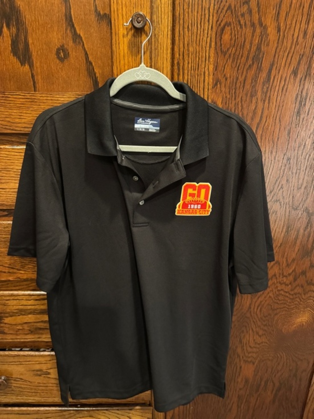 Hogan Black Polo with Red and Yellow Kansas City Patch